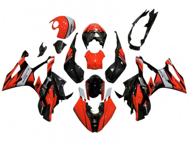 Preisgünstige BMW S1000RR Motorrad Verkleidung 2019-2022 - Schwarz Rot Grau