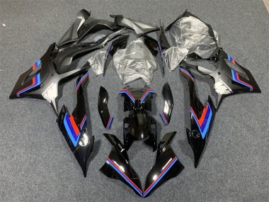 Preisgünstige BMW S1000RR Motorrad Verkleidung 2019-2022 - Schwarz Blau Rot