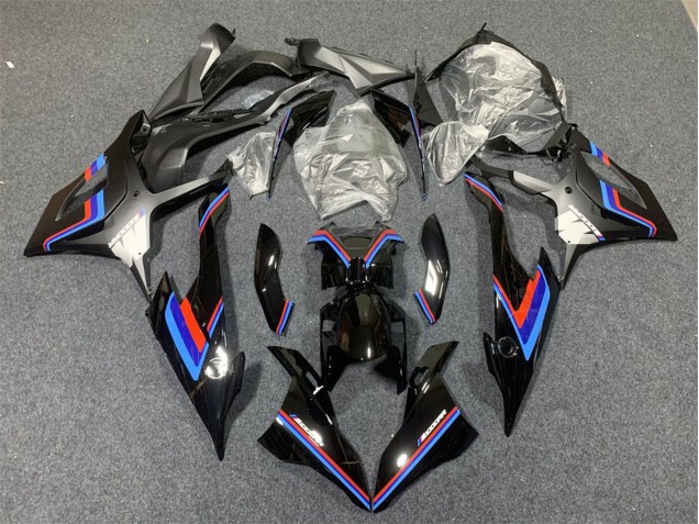 Preisgünstige BMW S1000RR Motorrad Verkleidung 2019-2022 - Schwarz Blau Rot