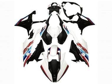 Preisgünstige BMW S1000RR Motorrad Verkleidung 2019-2022 - Schwarz Weiss Blau
