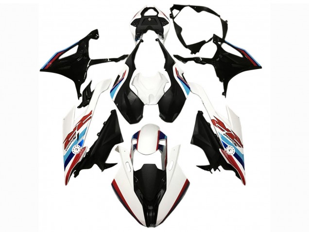 Preisgünstige BMW S1000RR Motorrad Verkleidung 2019-2022 - Schwarz Weiss Blau
