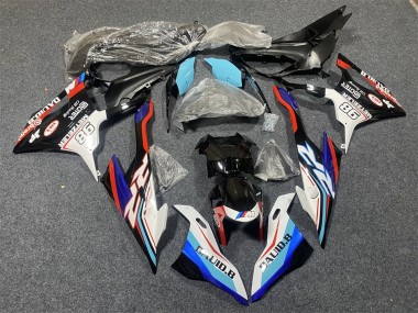 Preisgünstige BMW S1000RR Motorrad Verkleidung 2019-2022 - Blau Weiss Rot 98