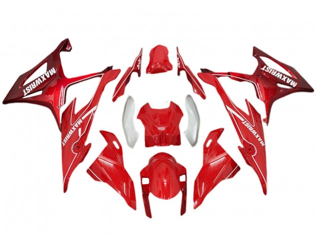 Preisgünstige BMW S1000RR Motorrad Verkleidung 2019-2022 - Rot Silber MaxWrist