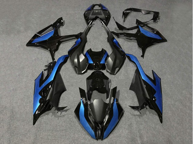 Preisgünstige BMW S1000RR Motorrad Verkleidung 2019-2022 - Schwarz Blau