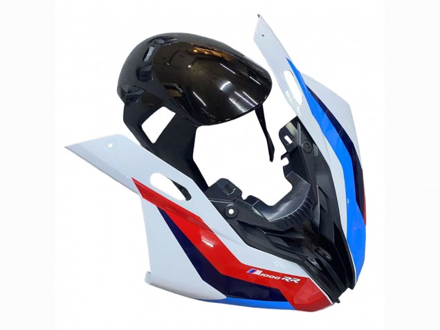 Preisgünstige BMW S1000RR Motorrad Verkleidung 2019-2022 - Schwarz Rot Flamme