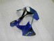 Preisgünstige Kawasaki ZX6R Motorrad Verkleidung 2000-2002 - Blau Glanzendes Schwarz Elf Bridgestone