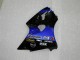 Preisgünstige Kawasaki ZX6R Motorrad Verkleidung 2000-2002 - Blau Glanzendes Schwarz Elf Bridgestone