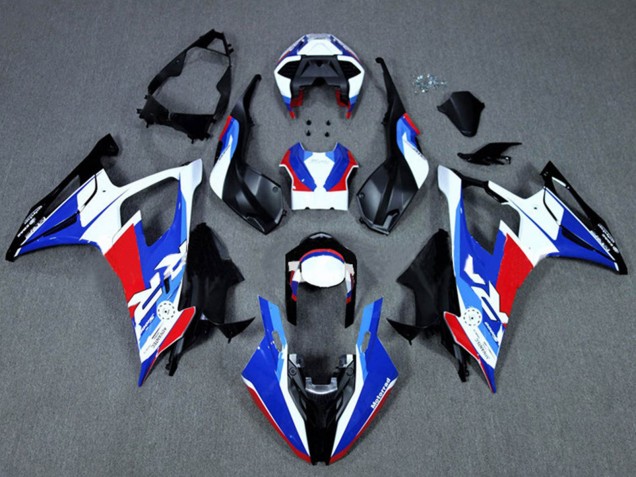 Preisgünstige BMW S1000RR Motorrad Verkleidung 2019-2022 - Weiss Schwarz Blau Rot