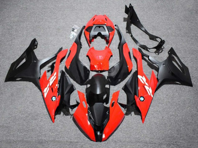 Preisgünstige BMW S1000RR Motorrad Verkleidung 2019-2022 - Rot Schwarz