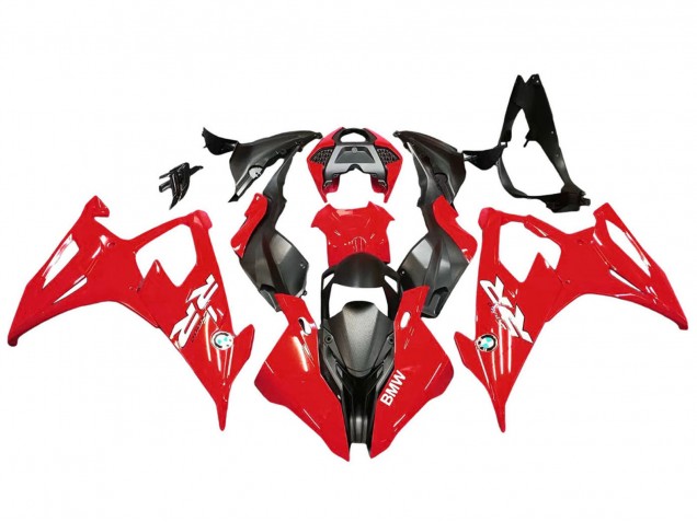 Preisgünstige BMW S1000RR Motorrad Verkleidung Kit 2019-2022 - Rot Schwarz