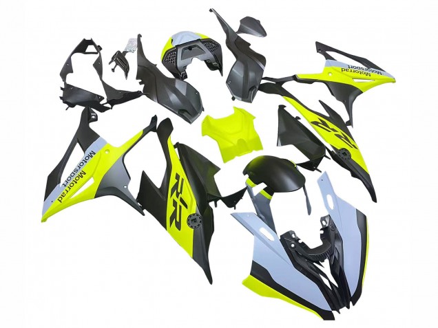 Preisgünstige BMW S1000RR Motorrad Verkleidung 2019-2022 - Schwarz Gelb Grau