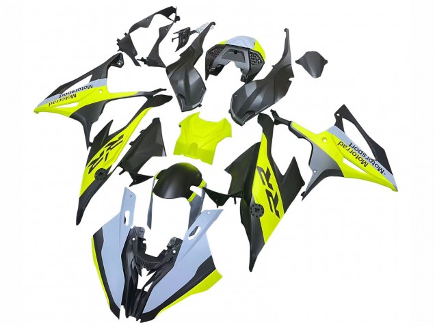 Preisgünstige BMW S1000RR Motorrad Verkleidung 2019-2022 - Schwarz Gelb Grau