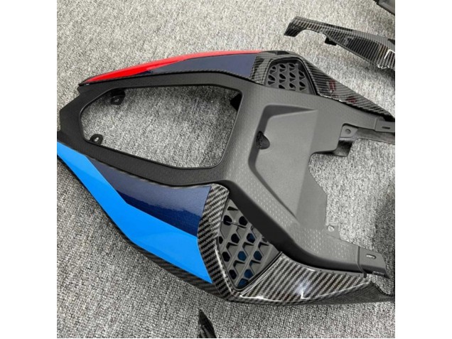 Preisgünstige BMW S1000RR Motorrad Verkleidung 2019-2022 - Schwarz Blau Rot Carbonfaser