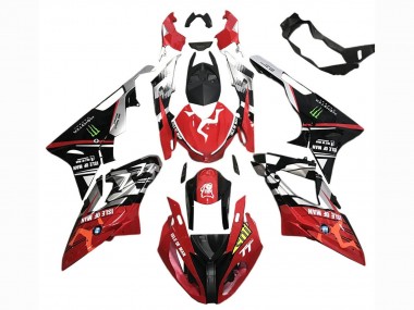 Preisgünstige BMW S1000RR Motorrad Verkleidung 2017-2018 - Weiss Rot Matt Schwarz Grun Monster