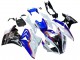 Preisgünstige BMW S1000RR Motorrad Verkleidung 2017-2018 - Weiss Blau Rot Glanzendes Schwarz