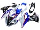 Preisgünstige BMW S1000RR Motorrad Verkleidung 2017-2018 - Weiss Blau Rot Glanzendes Schwarz