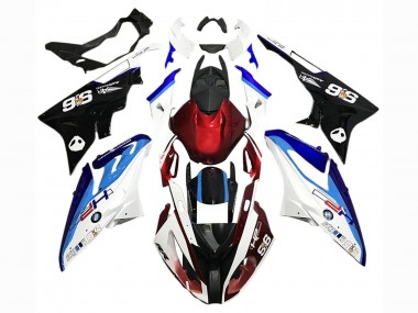 Preisgünstige BMW S1000RR Motorrad Verkleidung 2017-2018 - Weiss Blau Rot Schwarz
