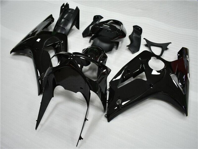 Preisgünstige Kawasaki ZX6R Motorrad Verkleidung 2003-2004 - Glanzendes Schwarz