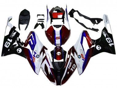 Preisgünstige BMW S1000RR Motorrad Verkleidung 2017-2018 - Weiss Rot Blau Schwarz