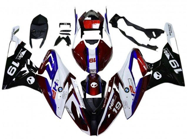 Preisgünstige BMW S1000RR Motorrad Verkleidung 2017-2018 - Weiss Rot Blau Schwarz