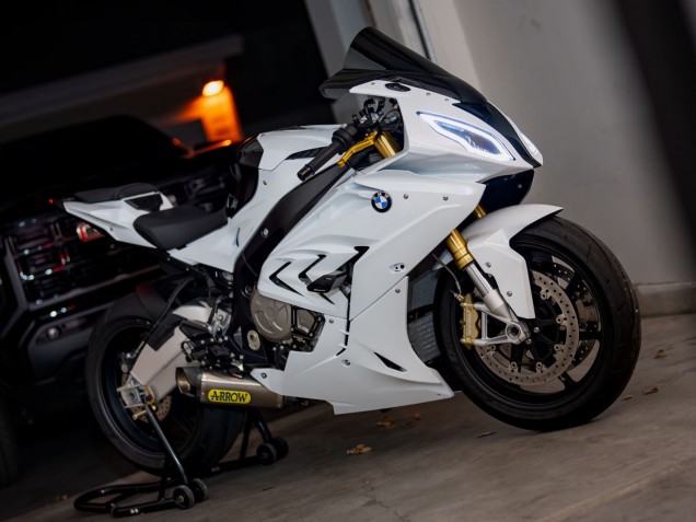 Preisgünstige BMW S1000RR Motorrad Verkleidung 2017-2018 - Glanzendes Weiss
