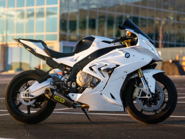 Preisgünstige BMW S1000RR Motorrad Verkleidung 2017-2018 - Glanzendes Weiss