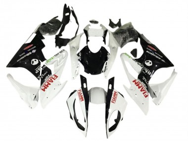 Preisgünstige BMW S1000RR Motorrad Verkleidung 2017-2018 - Weiss Schwarz Fiamm