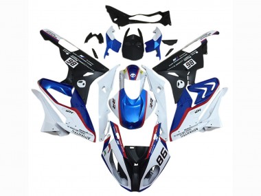Preisgünstige BMW S1000RR Motorrad Verkleidung Kit 2015-2016 - Weiss Rot Blau Matt Schwarz