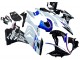 Preisgünstige BMW S1000RR Motorrad Verkleidung Kit 2015-2016 - Weiss Blau Glanzendes Schwarz