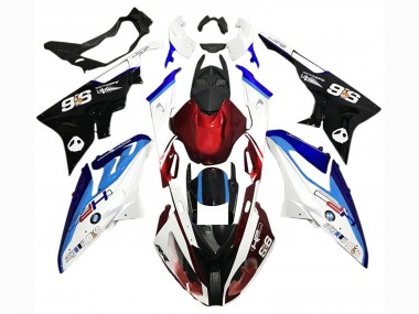 Preisgünstige BMW S1000RR Motorrad Verkleidung Kit 2015-2016 - Weiss Rot Blau Schwarz