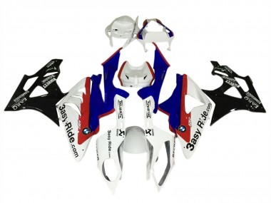 Preisgünstige BMW S1000RR Motorrad Verkleidung 2015-2016 - Weiss Rot Blau Glanzendes Schwarz