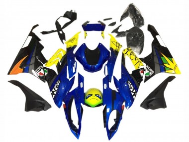Preisgünstige BMW S1000RR Motorrad Verkleidung 2015-2016 - Gelb Blau Schwarz Hai