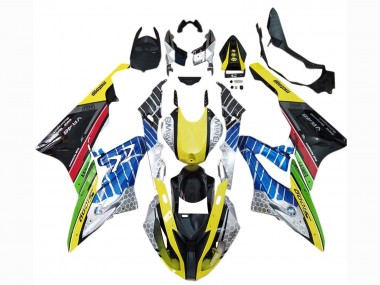 Preisgünstige BMW S1000RR Motorrad Verkleidung 2015-2016 - Gelb Blau Grun Rot Schwarz VR 46