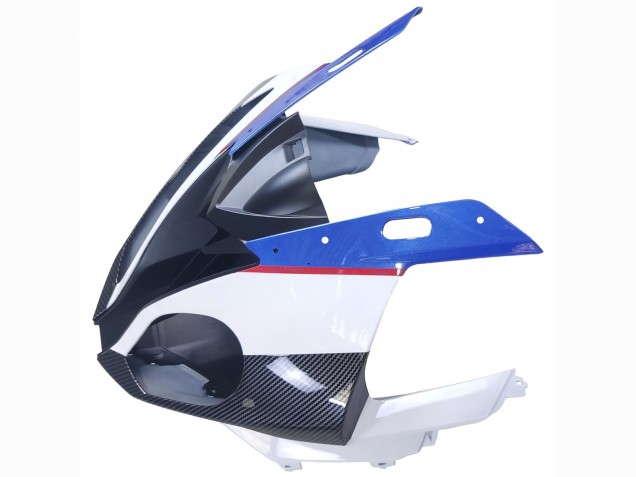 Preisgünstige BMW S1000RR Motorrad Verkleidung 2015-2016 - Weiss Blau Schwarz Carbonfaser
