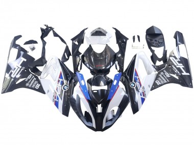Preisgünstige BMW S1000RR Motorrad Verkleidung 2015-2016 - Weiss Blau Schwarz Carbonfaser