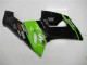 Preisgünstige Kawasaki ZX6R Motorrad Verkleidung 2005-2006 - Grun Glanzendes Schwarz Elf