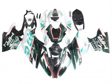 Preisgünstige BMW S1000RR Motorrad Verkleidung 2015-2016 - Weiss Grun Schwarz