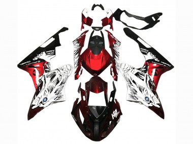 Preisgünstige BMW S1000RR Motorrad Verkleidung 2015-2016 - Weiss Rot Schwarz