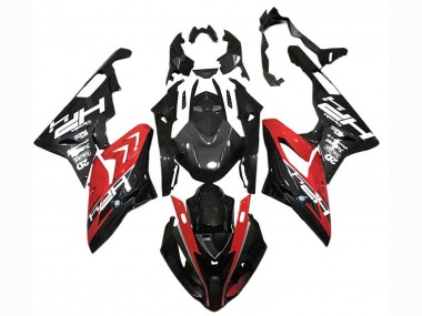 Preisgünstige BMW S1000RR Motorrad Verkleidung 2015-2016 - Rot Schwarz Carbonfaser