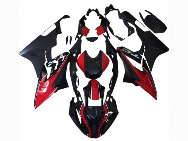 Preisgünstige BMW S1000RR Motorrad Verkleidung 2015-2016 - Rot Weiss Matt Schwarz