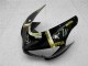Preisgünstige Kawasaki ZX6R Motorrad Verkleidung 2005-2006 - Glanzendes Schwarz Weiss Gold Lucky Strike