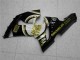 Preisgünstige Kawasaki ZX6R Motorrad Verkleidung 2005-2006 - Glanzendes Schwarz Weiss Gold Lucky Strike