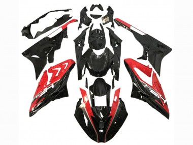 Preisgünstige BMW S1000RR Motorrad Verkleidung 2015-2016 - Rot Glanzendes Schwarz