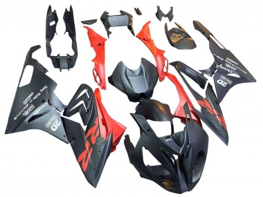 Preisgünstige BMW S1000RR Motorrad Verkleidung 2015-2016 - Matt Schwarz Rot