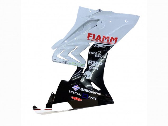 Preisgünstige BMW S1000RR Motorrad Verkleidung 2015-2016 - Weiss Glanzendes Schwarz Fiamm