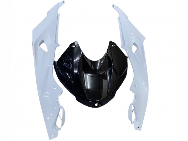 Preisgünstige BMW S1000RR Motorrad Verkleidung 2015-2016 - Weiss Glanzendes Schwarz Fiamm