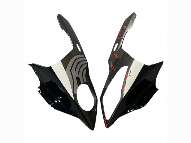 Preisgünstige BMW S1000RR Motorrad Verkleidung 2009-2014 - Rot Glanzendes Schwarz