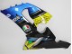 Preisgünstige Kawasaki ZX6R Motorrad Verkleidung 2005-2006 - Blau Gelb Schwarz Hai
