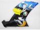 Preisgünstige Kawasaki ZX6R Motorrad Verkleidung 2005-2006 - Blau Gelb Schwarz Hai