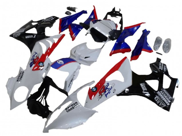 Preisgünstige BMW S1000RR Abs Verkleidungen 2009-2014 - Weiss Rot Blau Glanzendes Schwarz